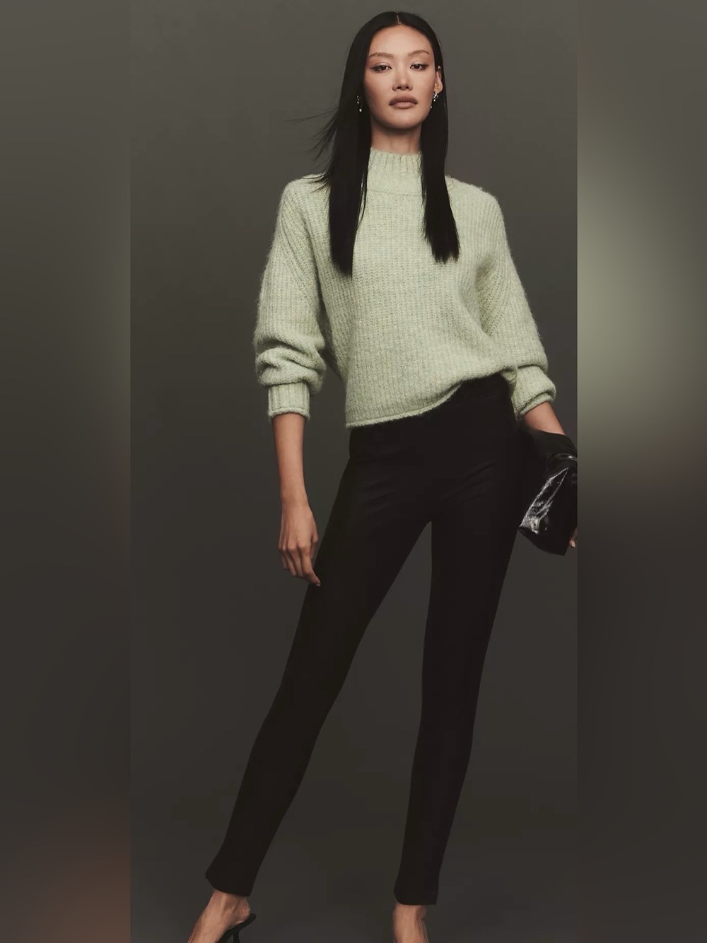 NWT Anthropologie Sanctuary Black Skinny Ponte Pants Large